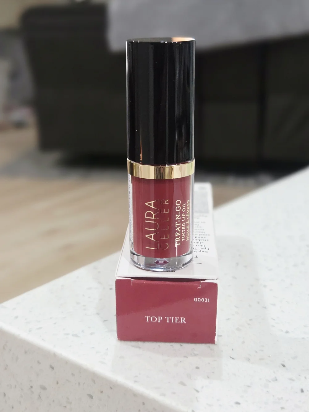 Laura Geller Treat-N-Go Tinted Lip Oil in Top Tier (Pink-Red)